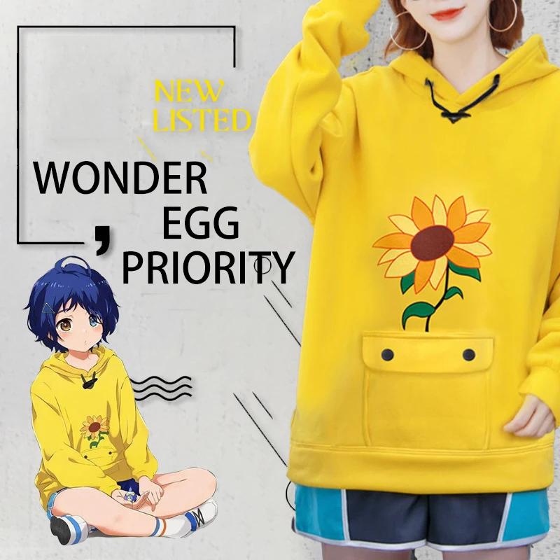 Anime WONDER EGG 켱  Ohto Ai Hoodie ϼ ǻ ο 罺 Ǯ  ݹ Girl Sweatshirt Cosplay Outfits Gifts